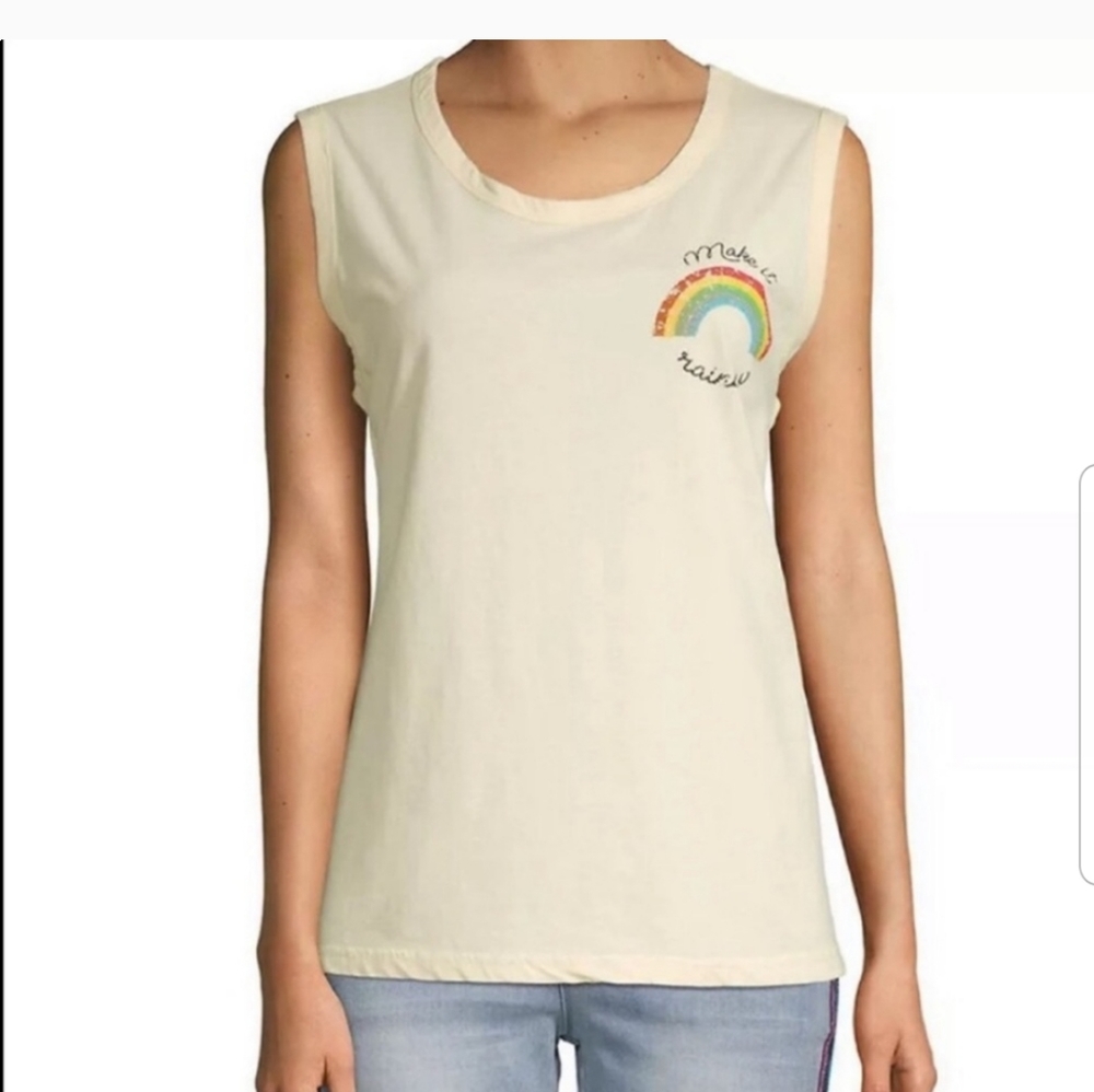 NWT Lea & Viola Make it Rainbow Tank Top Small